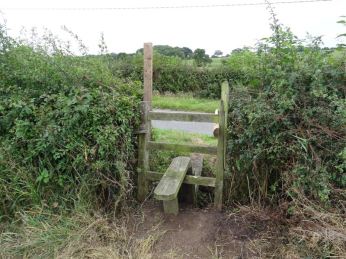 typical stile for crossing fields
